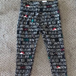 Christams girls Justice leggings